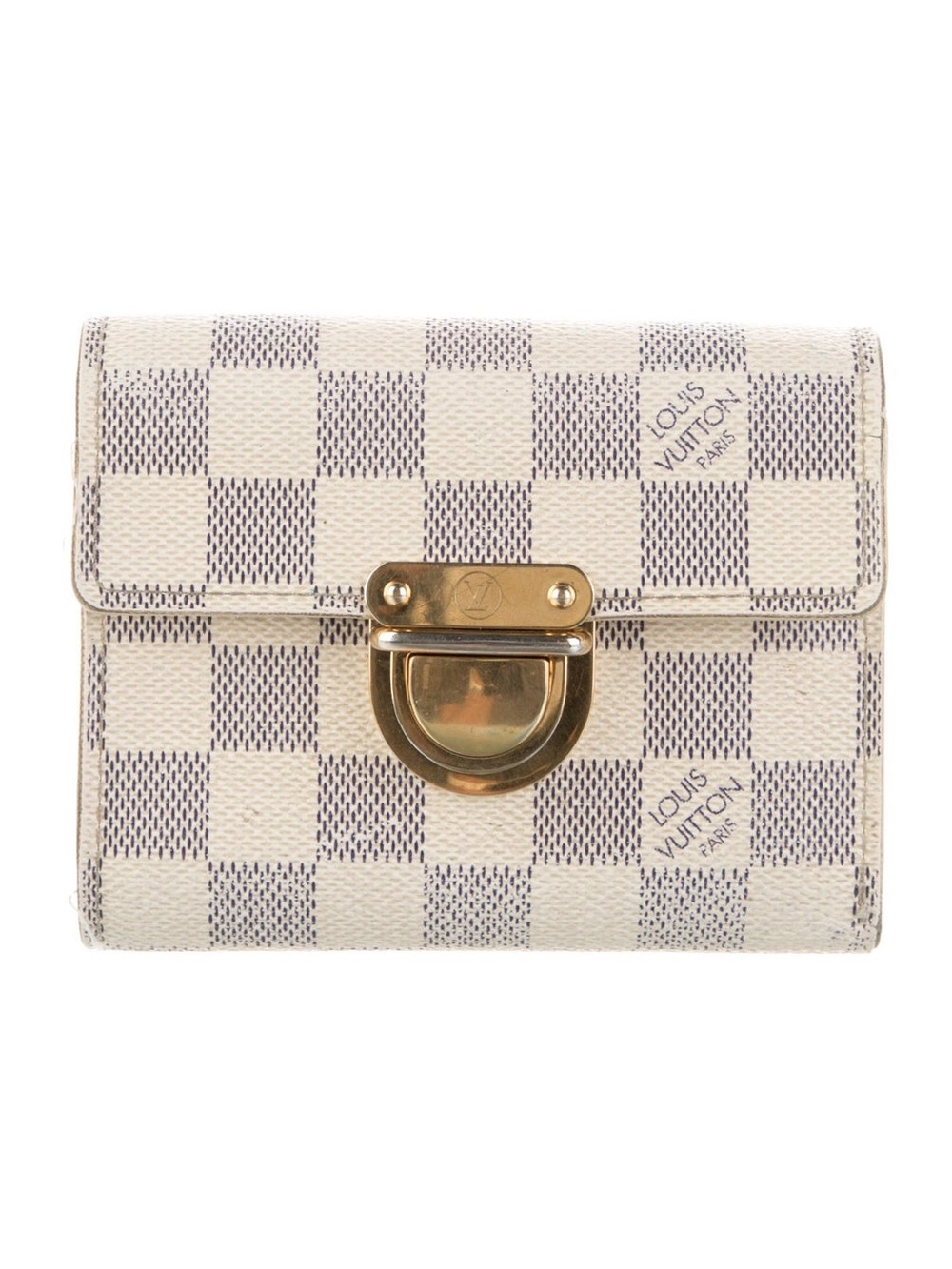 Pre-owned 100% Authentic Louis Vuitton Damier Azur Portefeuille Koala Wallet